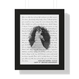 Music Lyrics Song -- Black framed 11"x14" -- Dean and Andrea
