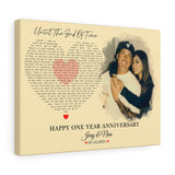 Lyrics Song -- Canvas  12"X16" -- Jerry & Nina