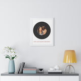 Vinyl -- Lee and Gina 12.04.21 -- White framed 16x20 -- Printify
