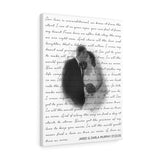 Personalized Anniversary -- Canvas 18"X24" -- Jared and Darla