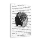 Lyrics -- Dave & Jill 04.20.2002 -- Canvas 18x24 -- printify