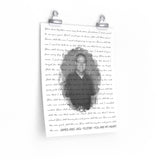 Lyrics --  James and jaq 10/27/89 -- 11x14 -- Printify