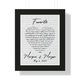 Printify Black Framed 11x14 Poster - Favorite Marquas & Morgan - May 6, 2023