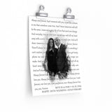 Lyrics -- Mitch and Pam 04.30.1994 -- 9x11 -- printify