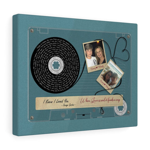 Cassette -- Carey & Wendy 11/01/2018 -- Canvas 11x14 -- Printify