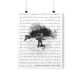 Lyrics Song -- poster/ 11''x14'' -- Chad & Amanda 08.21.2004