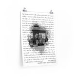 Lyrics -- Tim & Katie Happy First Anniversary -- 18x24 -- Printify