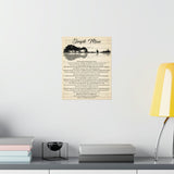 Printify Premium Matte 11x14 Poster - Simple Man - Design 2