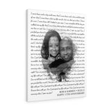 Lyrics -- Rob & Karmen 03.25.11 -- Canvas 24x30 -- Printify