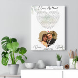 Music Lyrics Song -- Canvas 12"X16" -- Diana & Randy