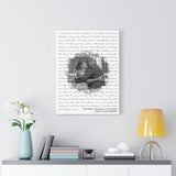 Music Lyrics Song -- Canvas 18"X24" -- Victoria & Ronald