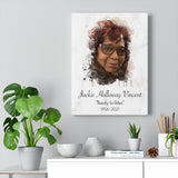 Photo Portraits -- Canvas  12"X16" -- Jackie Holloway Vincent -- printify