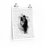 Lyrics Song -- poster/ 11''x14'' -- Ricky & Jessica