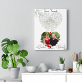 Lyrics -- Dennis and Cecelia -- Canvas 11x14 -- printify