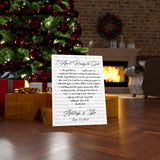 Lyrics -- Ashleigh & Tyler June 11 2022 -- Canvas 18x24 -- Printify