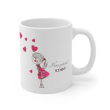 Personalized Couples Love (I Love You Couple) -- 11oz White Mug -- KENNY -- printify
