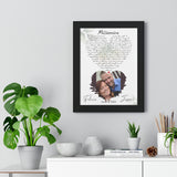 Lyrics -- Felicia & Jason June 18, 2022 -- Black framed 12x16 -- Printify