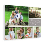 Print poster -- Thank you for building a family -- Canvas 18x24 -- Printify