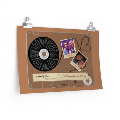 Cassettes-Tape Prints -- poster/ 12''x18'' -- Noah and Karlie