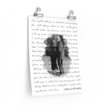 Lyrics -- Linda & Richard -- 11x14 -- Printify