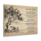 Let's Stay Together -- New style 3 -- Canvas 18x24 -- Printify