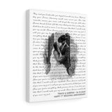 Music Lyrics Song -- Canvas 11"X14" -- Travis & Sabrina