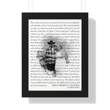 Lyrics -- Jake & Rebecca 05/29/2021 -- Black framed 12x16 -- Printify