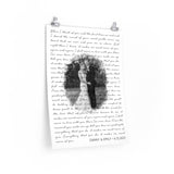 Lyrics Song -- Poster 18"x24" -- Danny & Emily