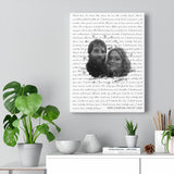 Music Lyrics Song -- Canvas 12"X16" -- Terry & Kentura