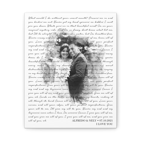 Canvas 8x10 Printify - Alfredo & Nely - All of Me