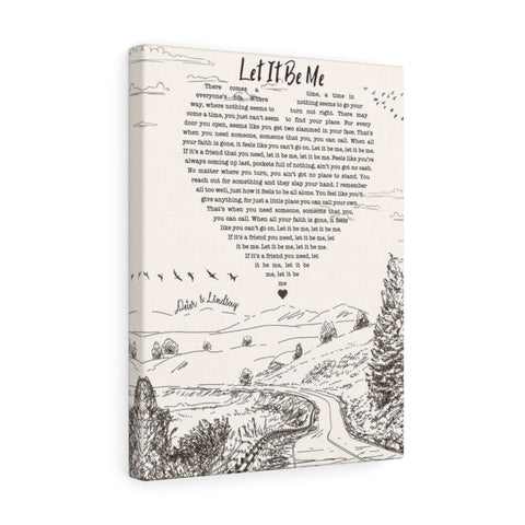 Country Music -- Canvas  12"X16" -- Peter & Lindsay