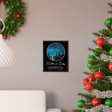 Stars Map -- Poster 9"x11" -- Kristie & Casey O7.24.2021