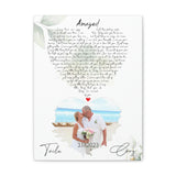 Printify Canvas Gallery Wraps 12x16 - Amazed 2 Hearts - Twila & Cory 3.17.2023
