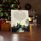 Lyrics -- Breathe -- New style 3 -- Canvas 24x30 -- Printify