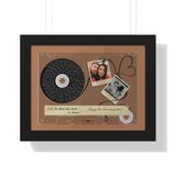 Cassette -- Brenton & Carrie -- Black framed 12x16 -- Printify