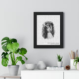 Music Lyrics Song -- Black framed 11"x14" -- Weston & Elizabeth