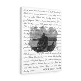 Lyrics -- Nick & Vicki 7-4-18 -- Canvas 18x24 -- Printify