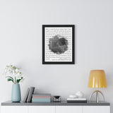Lyrics -- Kris &Andrea 4.3.21 -- Black framed 16x20 -- Printify