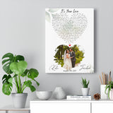 Music Lyrics Song -- Canvas 12"X16" -- Jordan & Kali