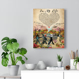 In My Life Lyrics -- Canvas 11"X14" -- 13