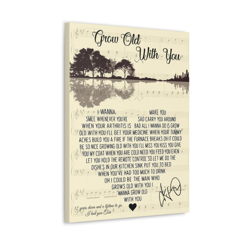 Printify Canvas Gallery Wraps 18x24 - 12 Years Down and a Lifetime To Go. I Love You Tori - Grow Old With You