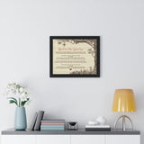 Lyrics Song -- Black framed poster/ 16"x20" -- You Can Close Your Eyes (James Taylor)