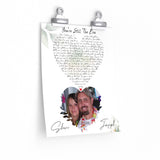 Lyrics -- Joseph & Shari 3/27/2004 -- 9x11 -- Printify