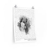 Lyrics -- Jamaal & Jessica 05.12.2021 -- 18x24 -- Printify