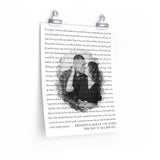 Lyrics Song -- poster/ 11''x14'' -- Ernesto & Holly
