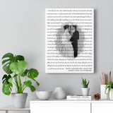 Lyrics -- Matt and Denise 06/21/1997 -- Canvas 12x16 -- Printify