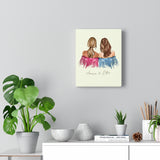 Personalized Best Friend -- Canvas 8"x10" -- 8 -- Amara and Ellie