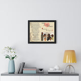 Lyrics -- The williams family May 09 2020 -- Black framed 16x20 -- Printify