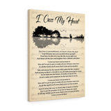 Music Lyrics Song -- Canvas 18"X24" -- I cross my heart (George Strait)