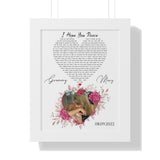 Family Prints -- White framed poster/ 11"x14" -- Grammy & Marz 08-09-2022